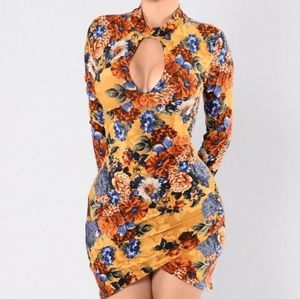 Fall for Floral Fashionnova Dress